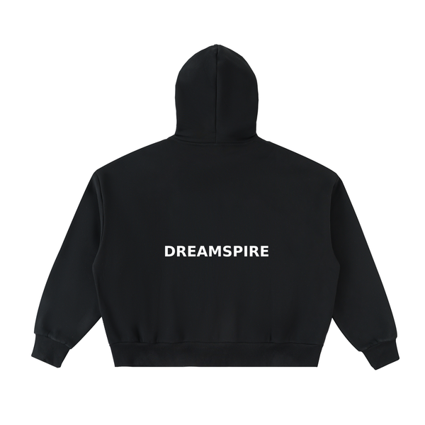 Dreamspire Classic Logo Fleeced Full-Zip Boxy Hoodie
