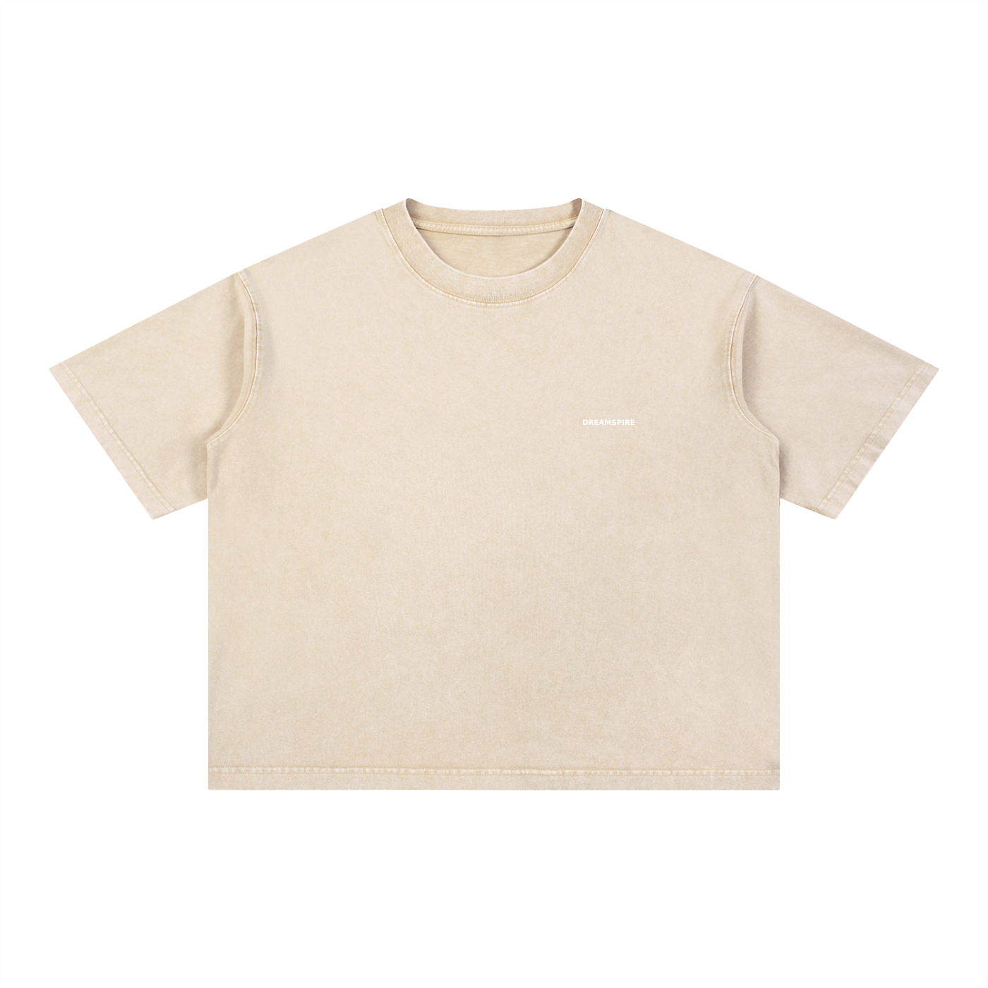 Dreamspire Classic logo Mineral Wash Boxy Cotton T-Shirt