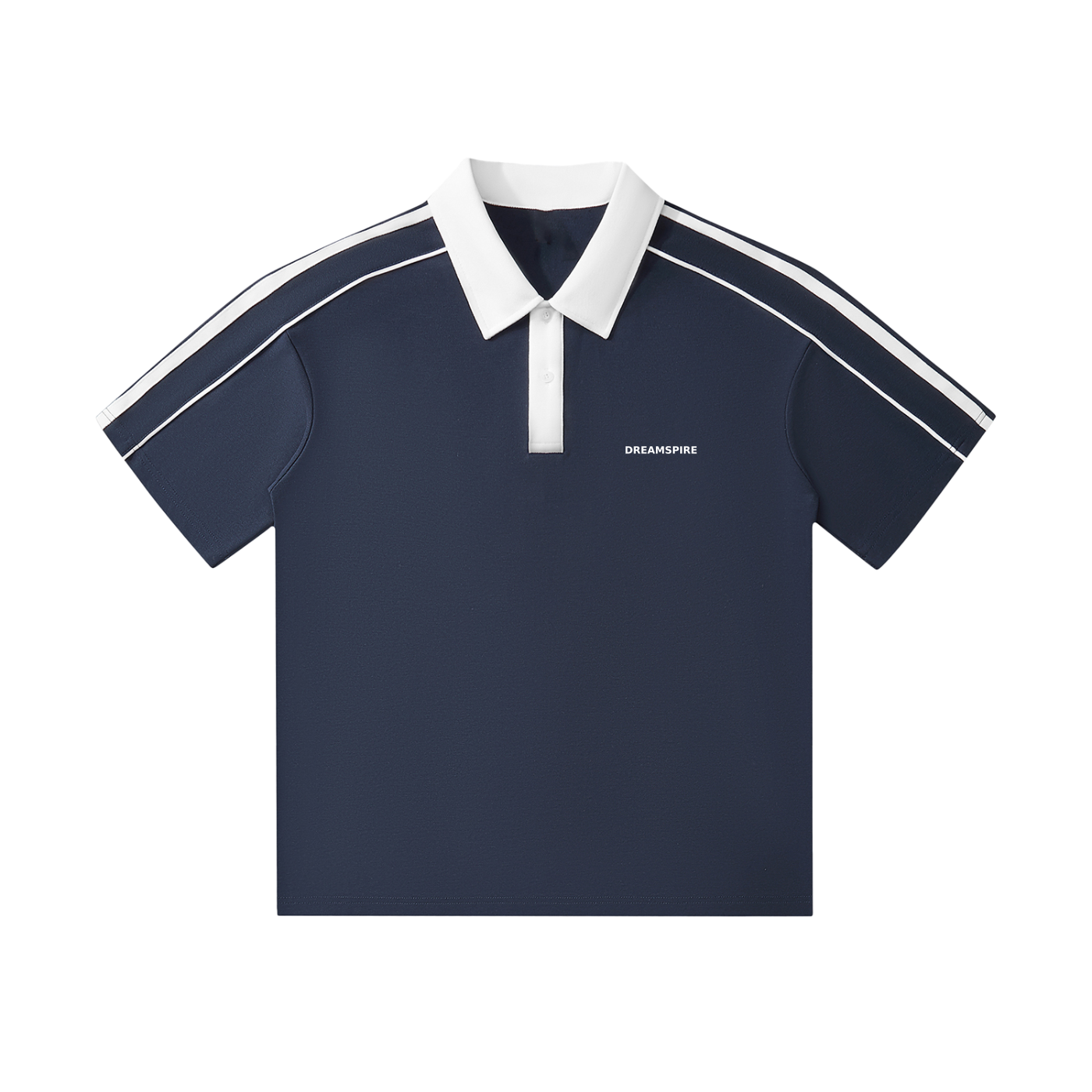 Dreamspire Classic logo Contrast Collar Short-Sleeve Polo Shirt