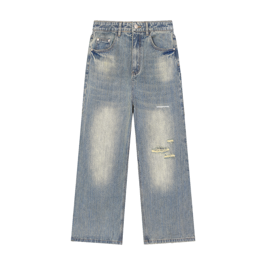 Dreamspire Classic logo Vintage Wash Distressed Denim Jeans
