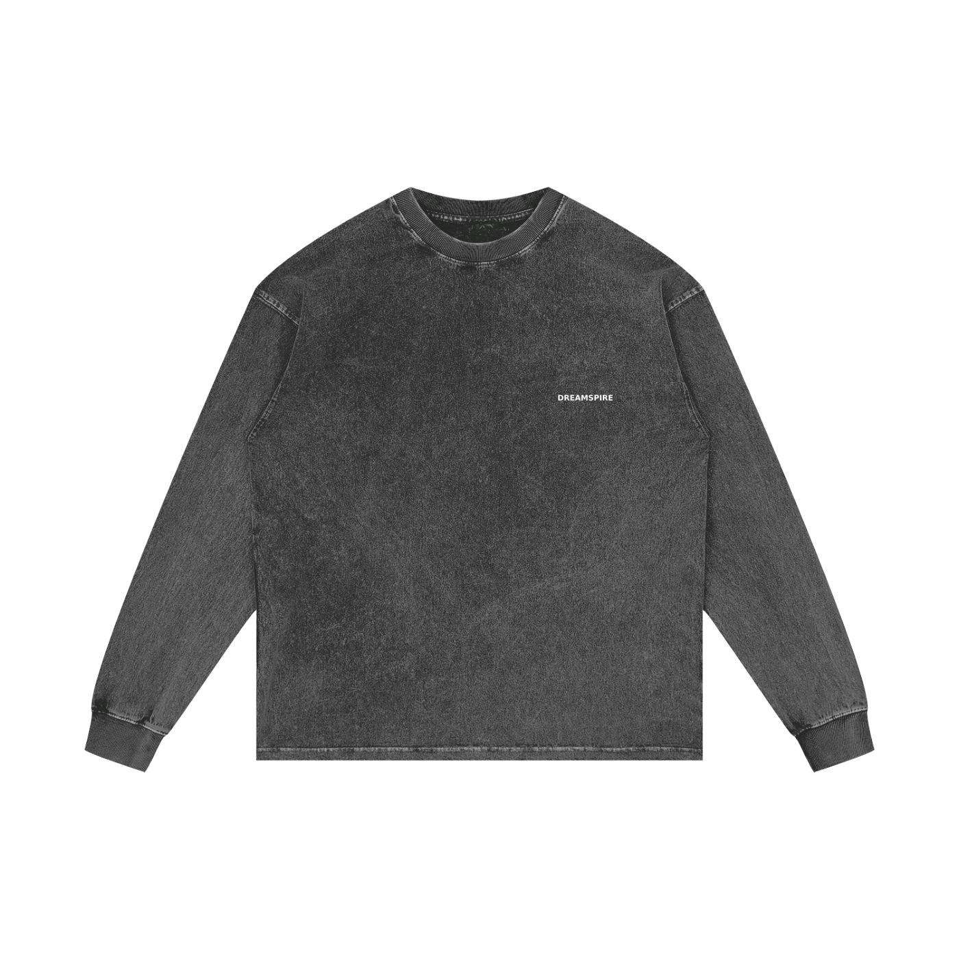 Dreamspire Classic logo Acid Wash Oversize Long Sleeve T-Shirt