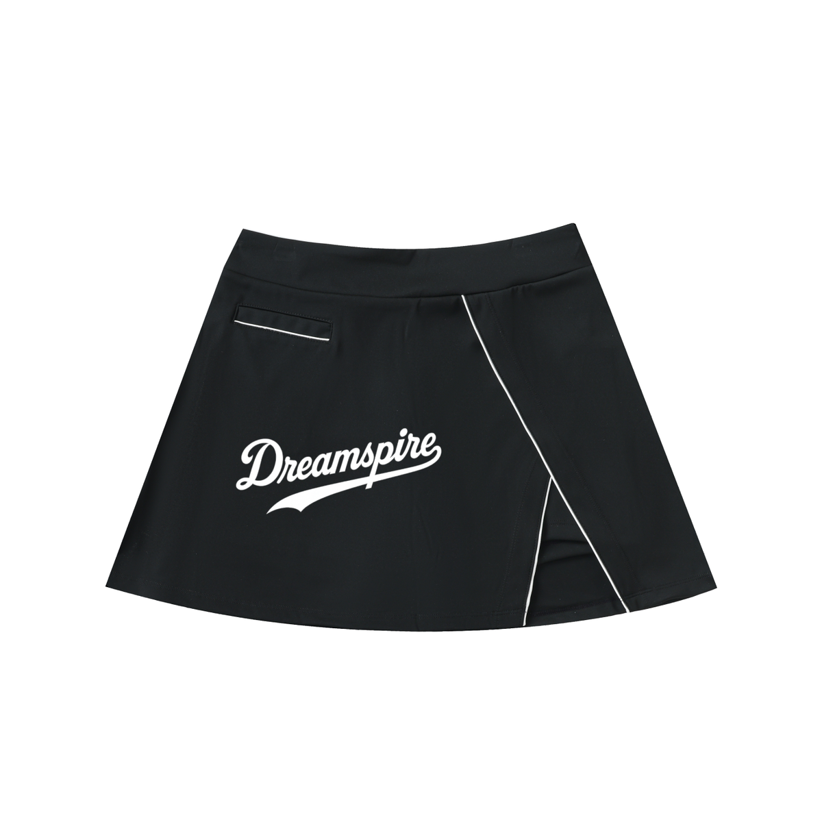 Dreamspire Baseball High-Waist Pocketed A-Line Skirt