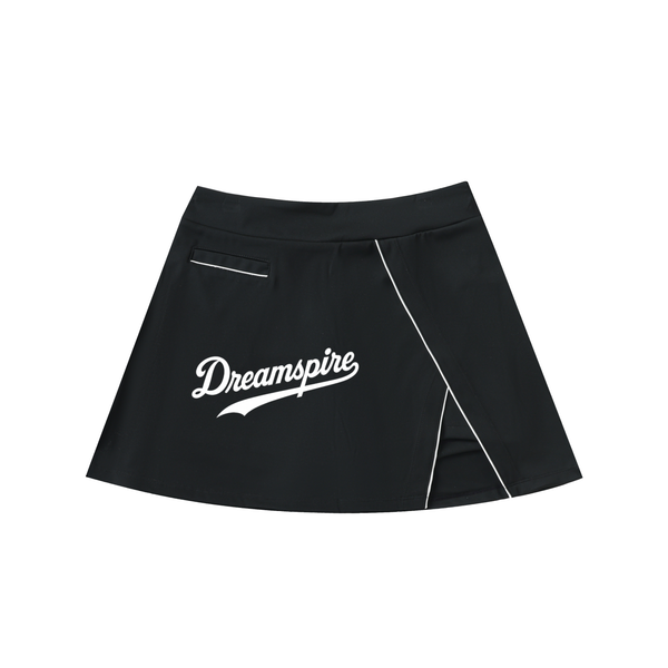 Dreamspire Baseball High-Waist Pocketed A-Line Skirt