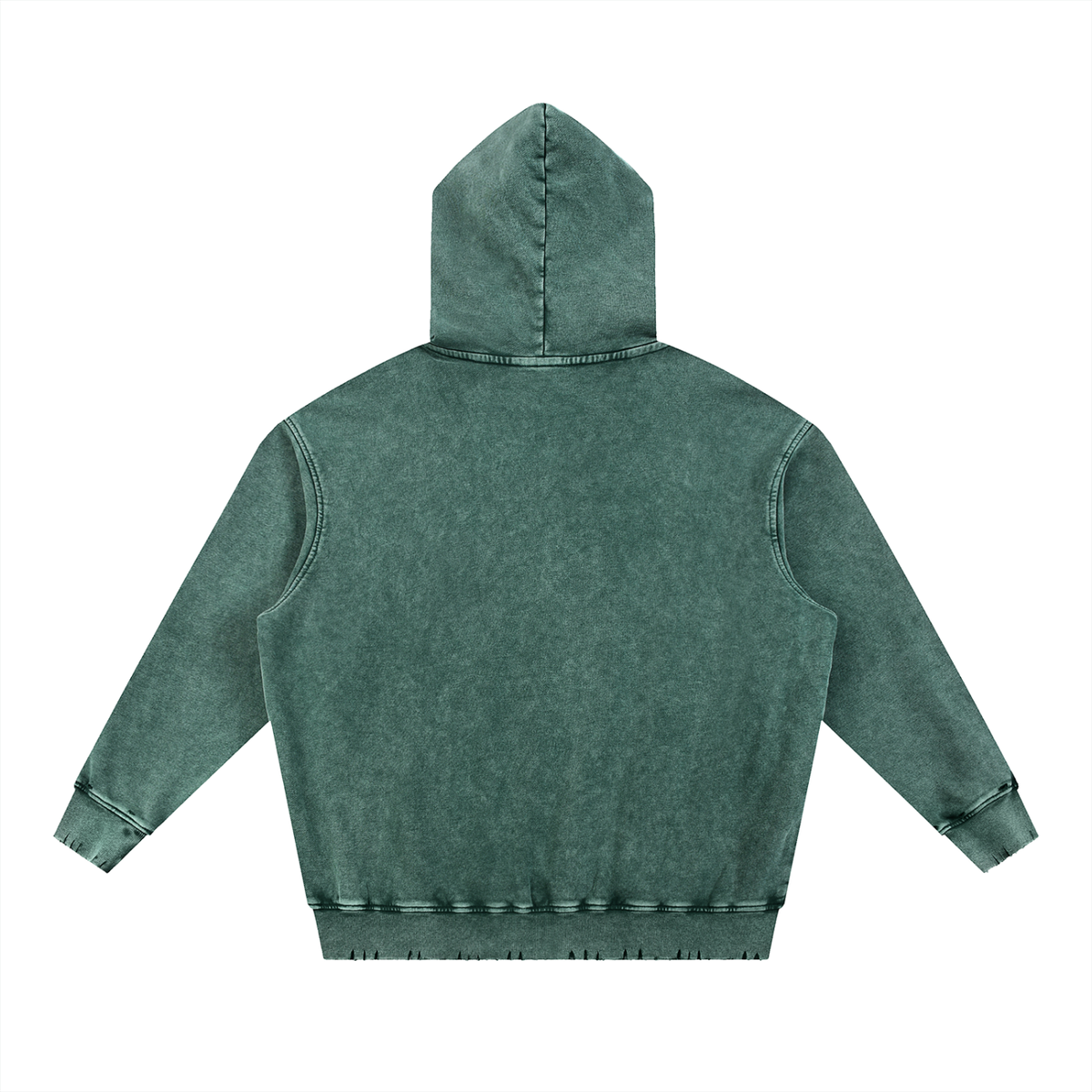 Dreamspire Baseball logo Snow Wash Hand-Frayed Heavyweight  Hoodie
