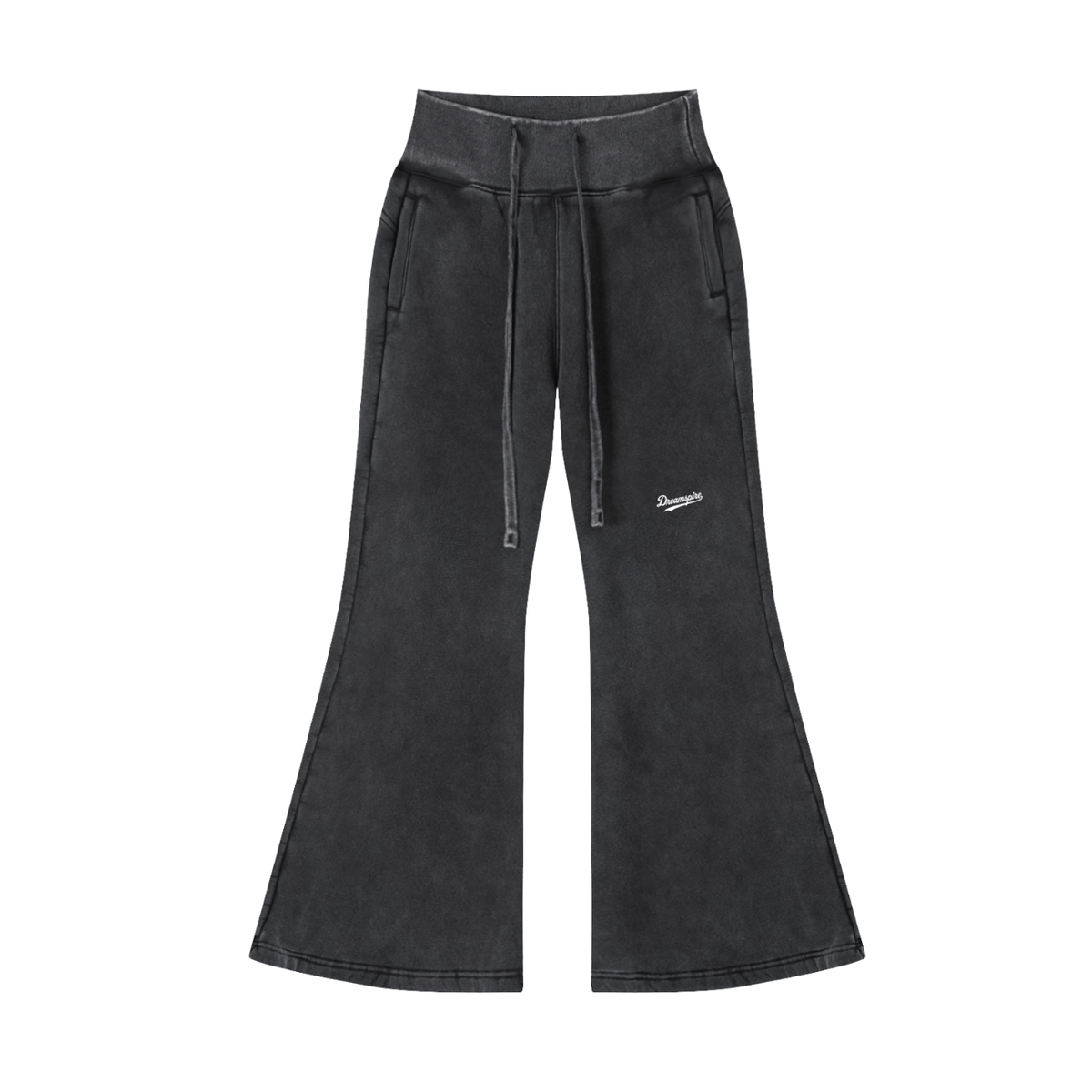 Dreamspire Baseball Female Vintage Washed Flared Fleece Pants