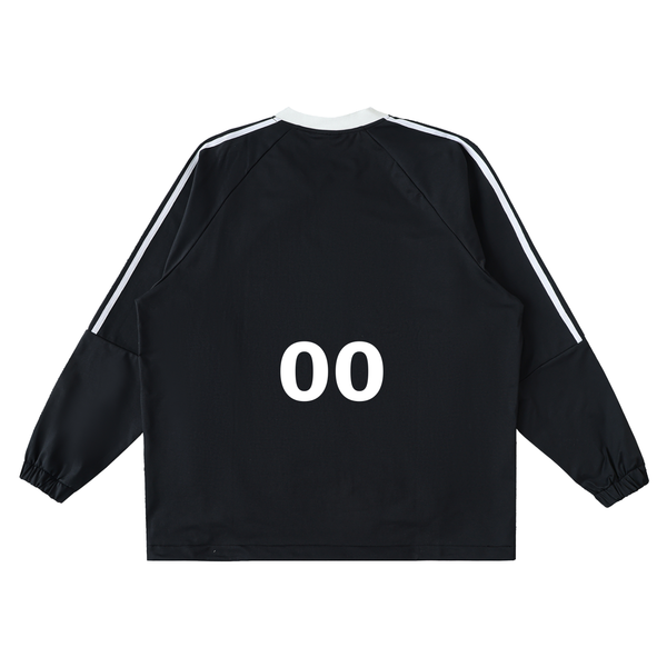 Dreamspire Baseball Color-Block V-Neck Long-Sleeve T-Shirt