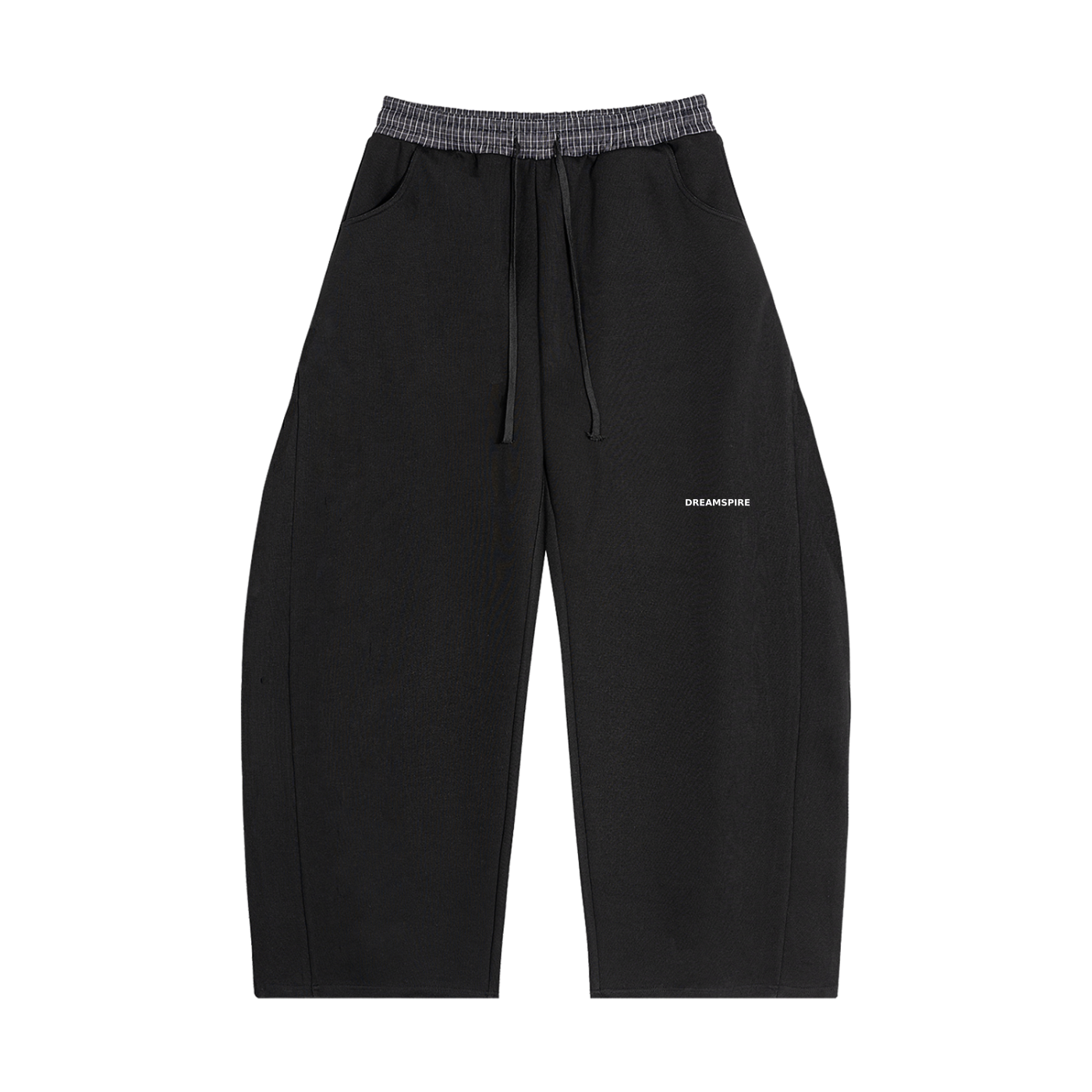 Dreamspire Classic logo Plaid Waistband Barrel Sweatpants