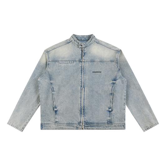 Dreamspire Classic logo Vintage Wash Zip Denim Jacket