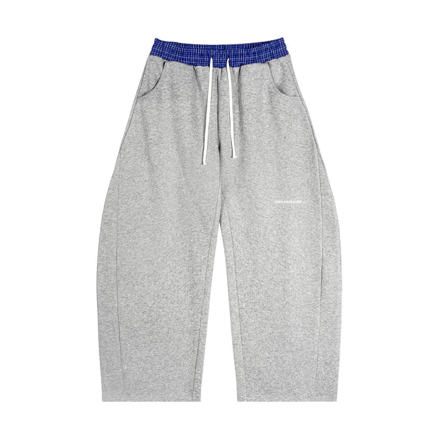 Dreamspire Classic logo Plaid Waistband Barrel Sweatpants