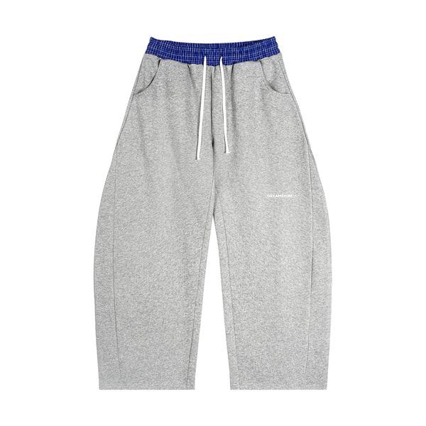 Dreamspire Classic logo Plaid Waistband Barrel Sweatpants