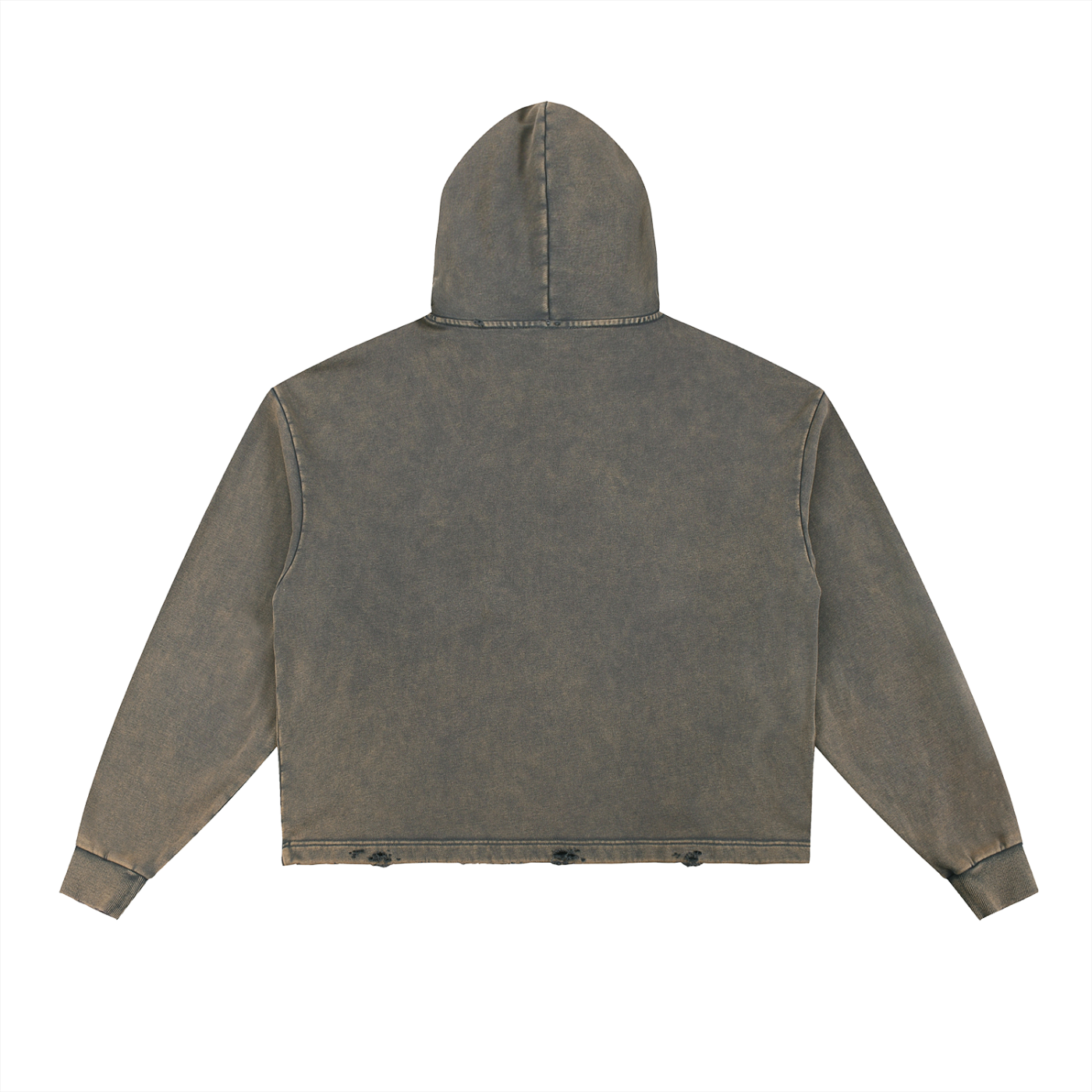 Dreamspire Classic Logo Vintage Washed Frayed-Hem Hoodie