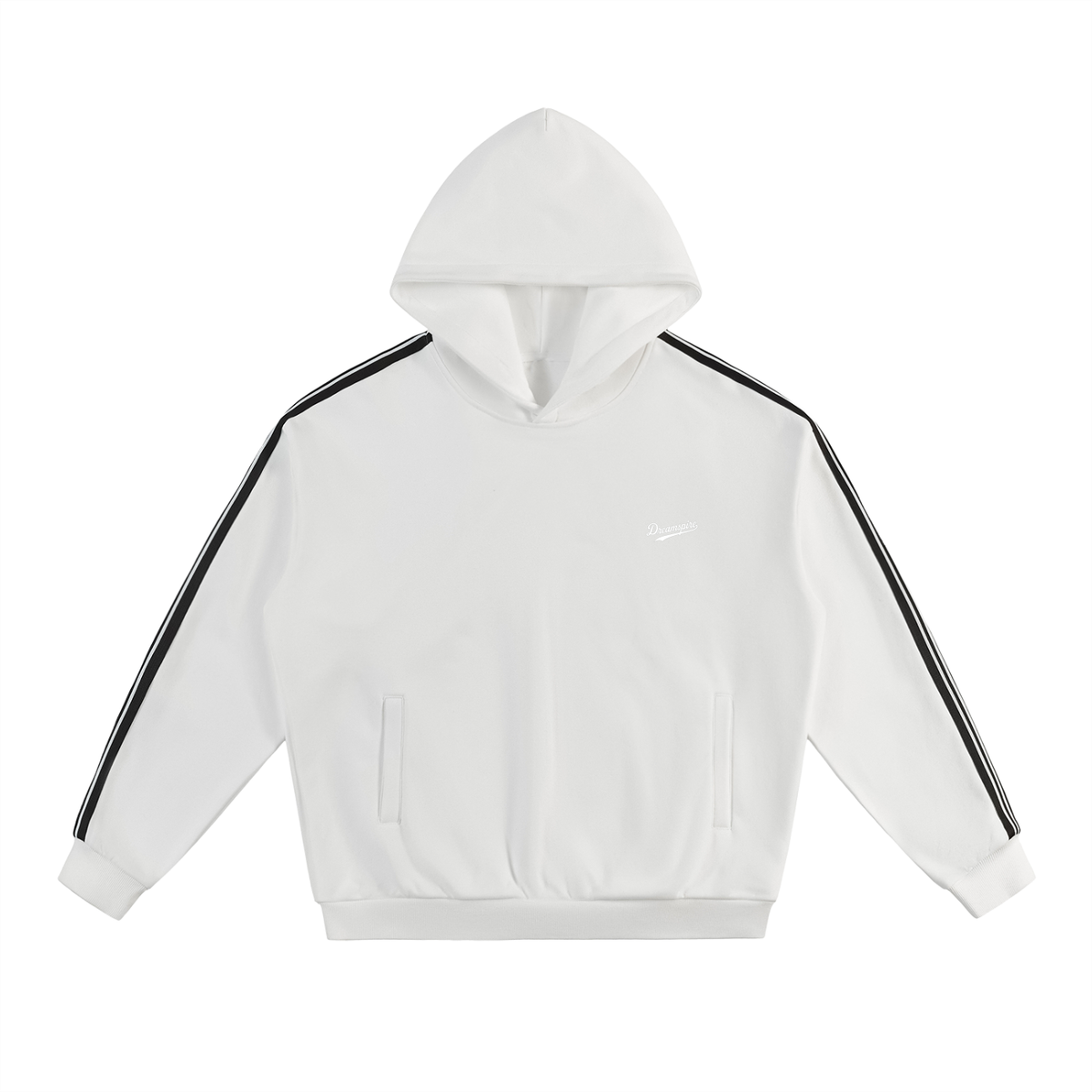 Dreamspire Baseball Side Stripe Drop-Shoulder Hoodie
