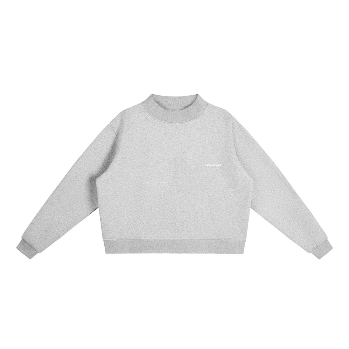 Dreamspire Classic logo Essential Fleece Mock-Neck Crew Sweatshirt