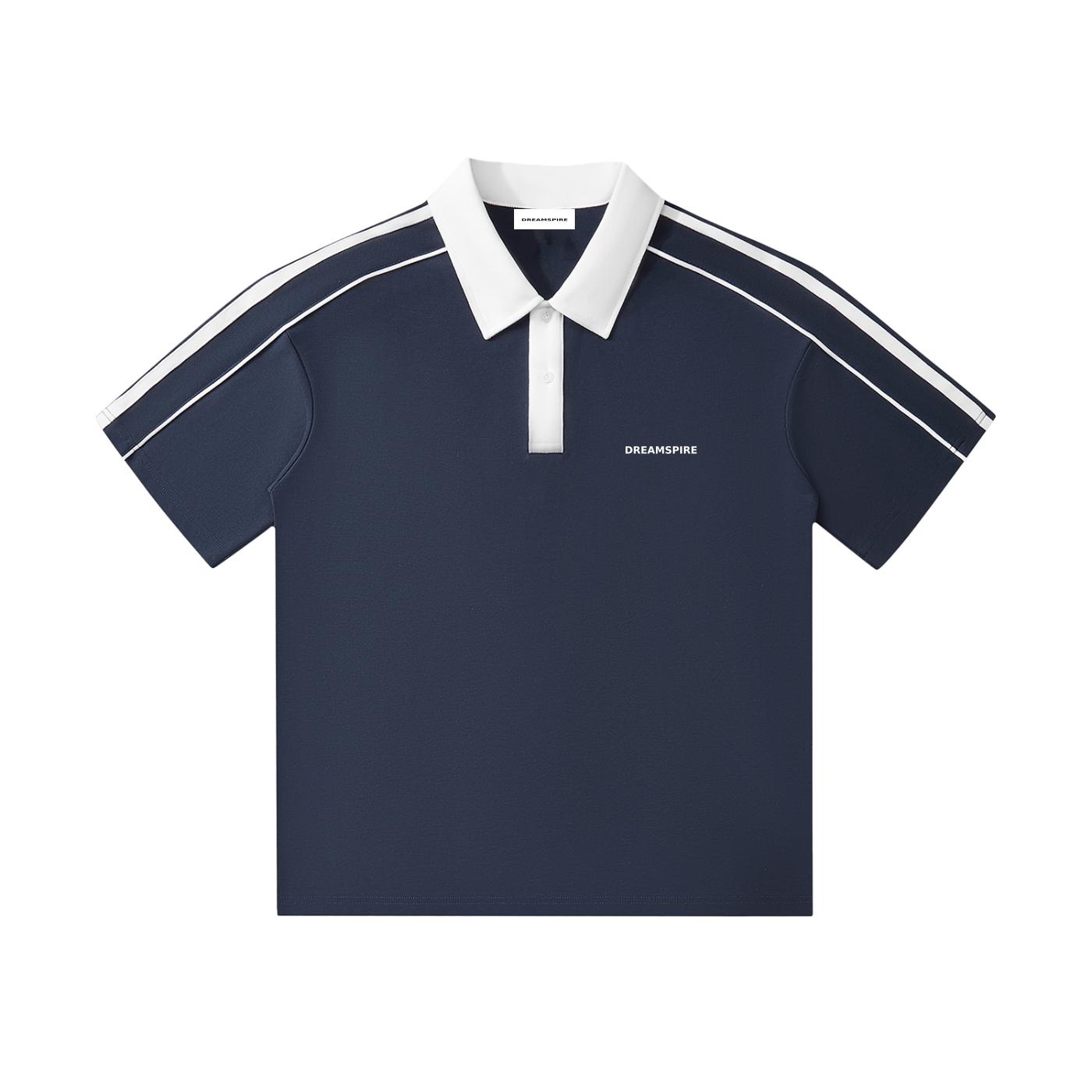 Dreamspire Classic logo Contrast Collar Short-Sleeve Polo Shirt