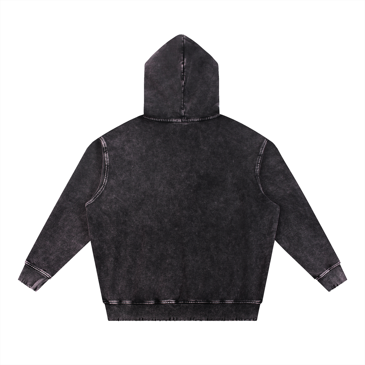 Dreamspire Baseball logo Snow Wash Hand-Frayed Heavyweight  Hoodie
