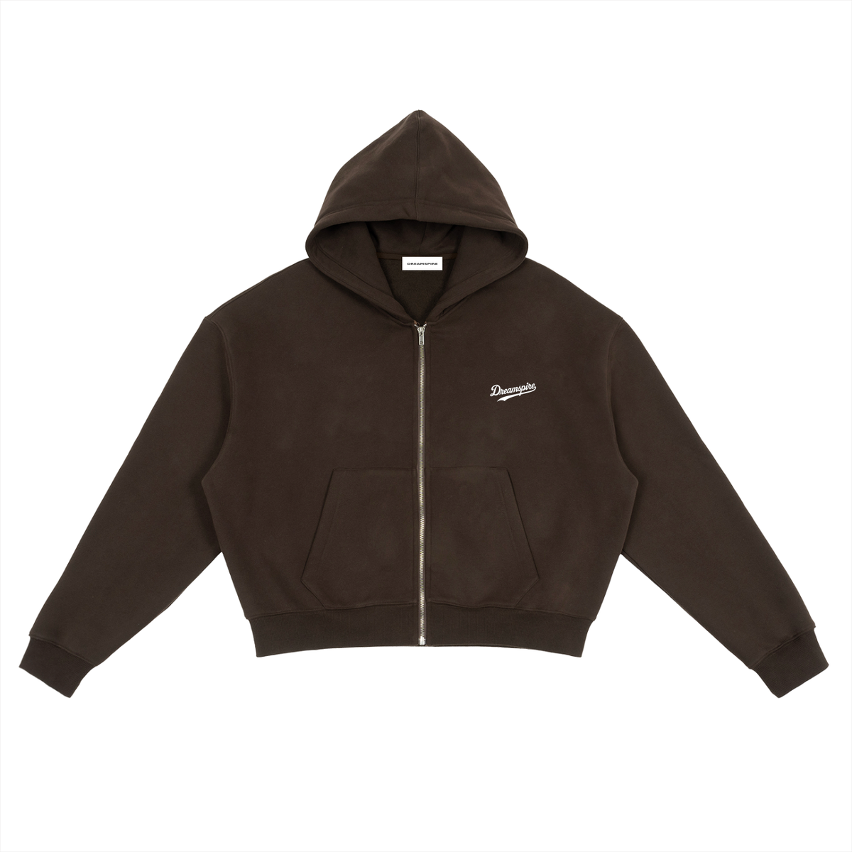 Dreamspire Baseball Fleece Zip-Up Boxy Hoodie