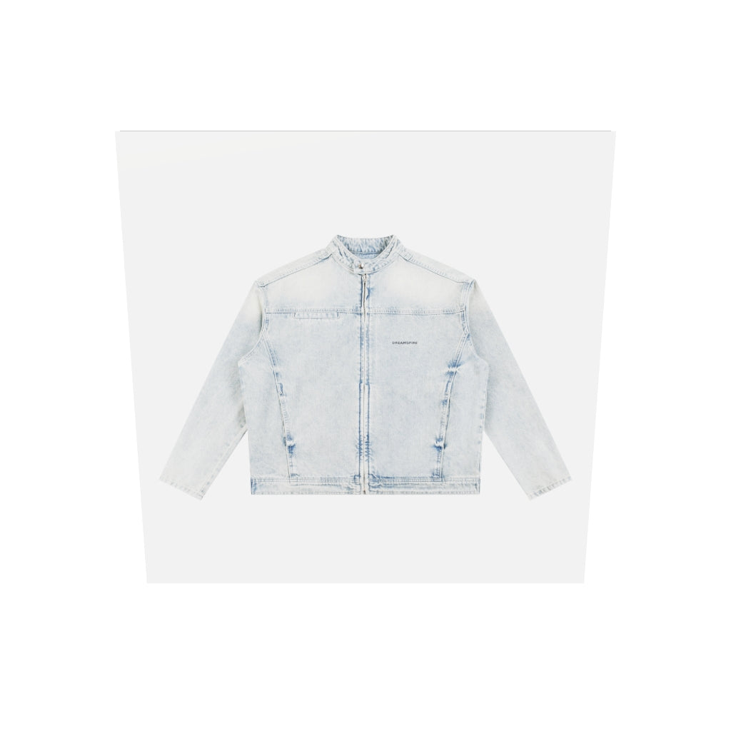 Dreamspire Classic logo Vintage Wash Zip Denim Jacket