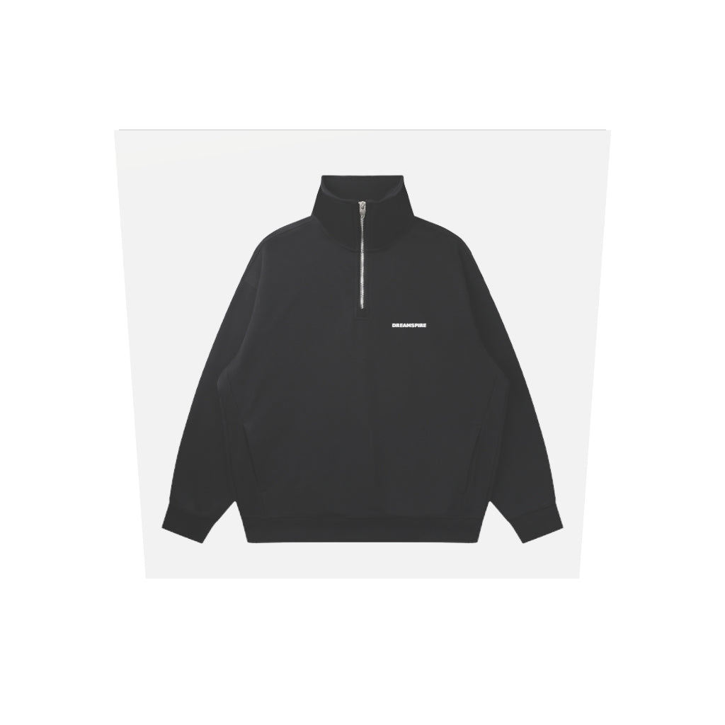 Dreamspire Classic logo Quarter-Zip Drop Shoulder Sweatshirt