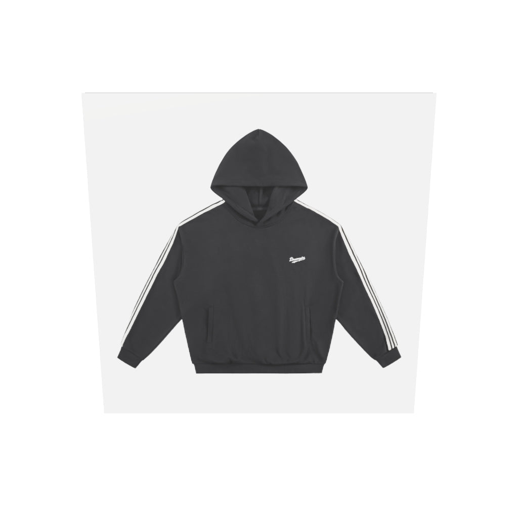 Dreamspire Baseball Side Stripe Drop-Shoulder Hoodie