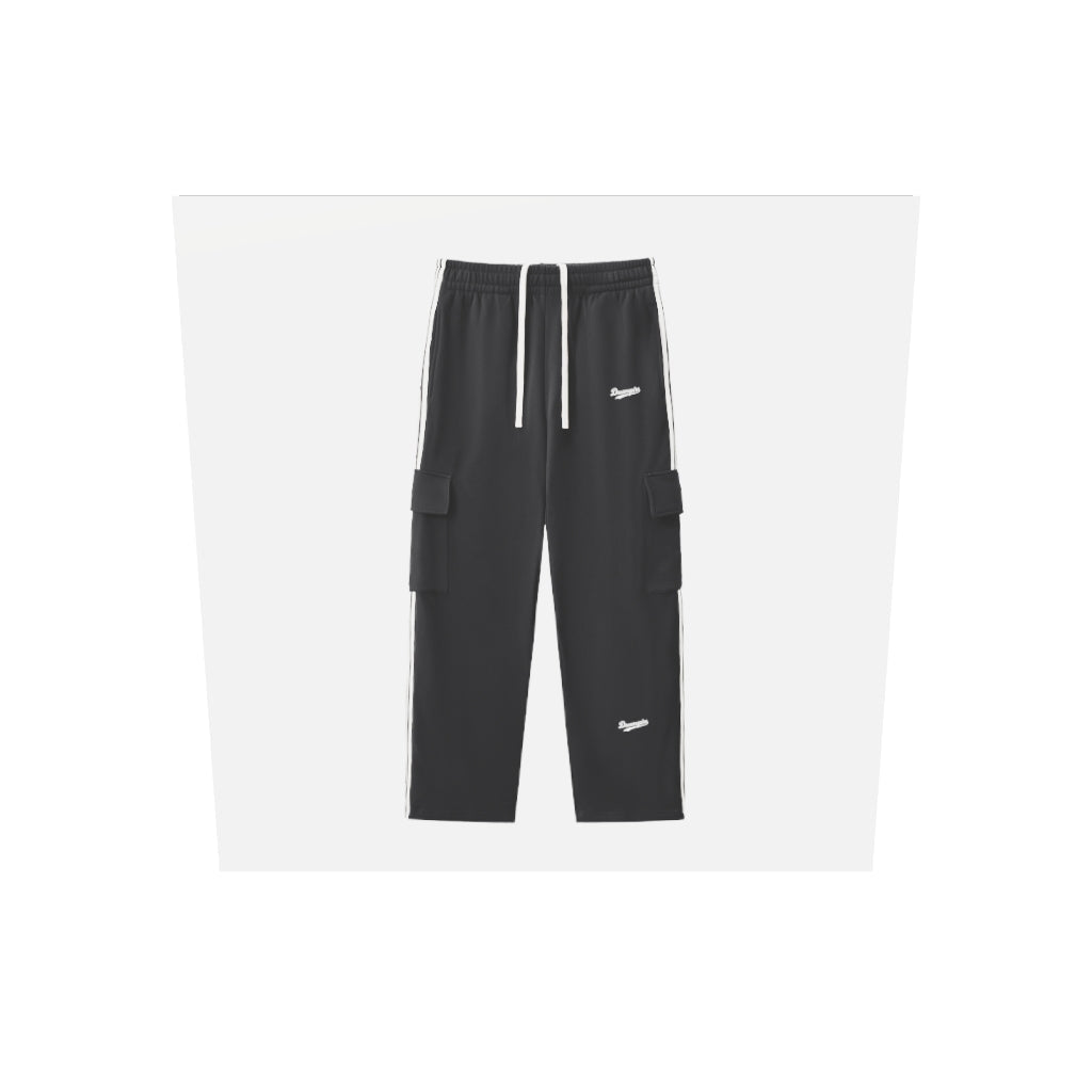 Dreamspire Baseball Side Stripe Straight-Leg Pants