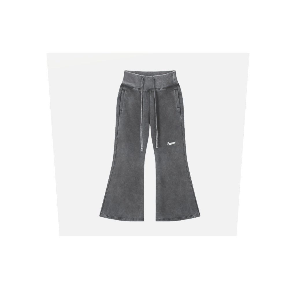 Dreamspire Baseball Female Vintage Washed Flared Fleece Pants