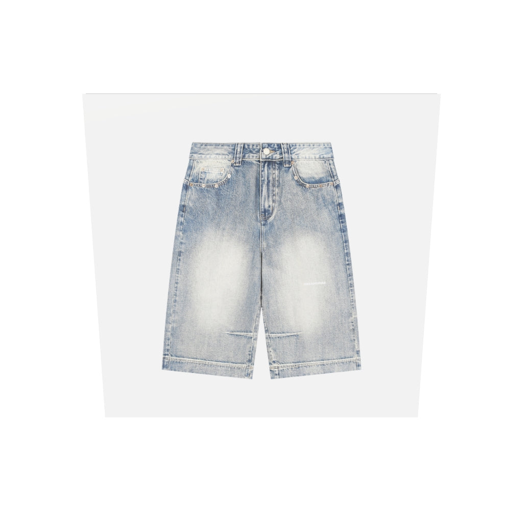 Dreamspire Classic logo Vintage Wash Baggy Denim Shorts