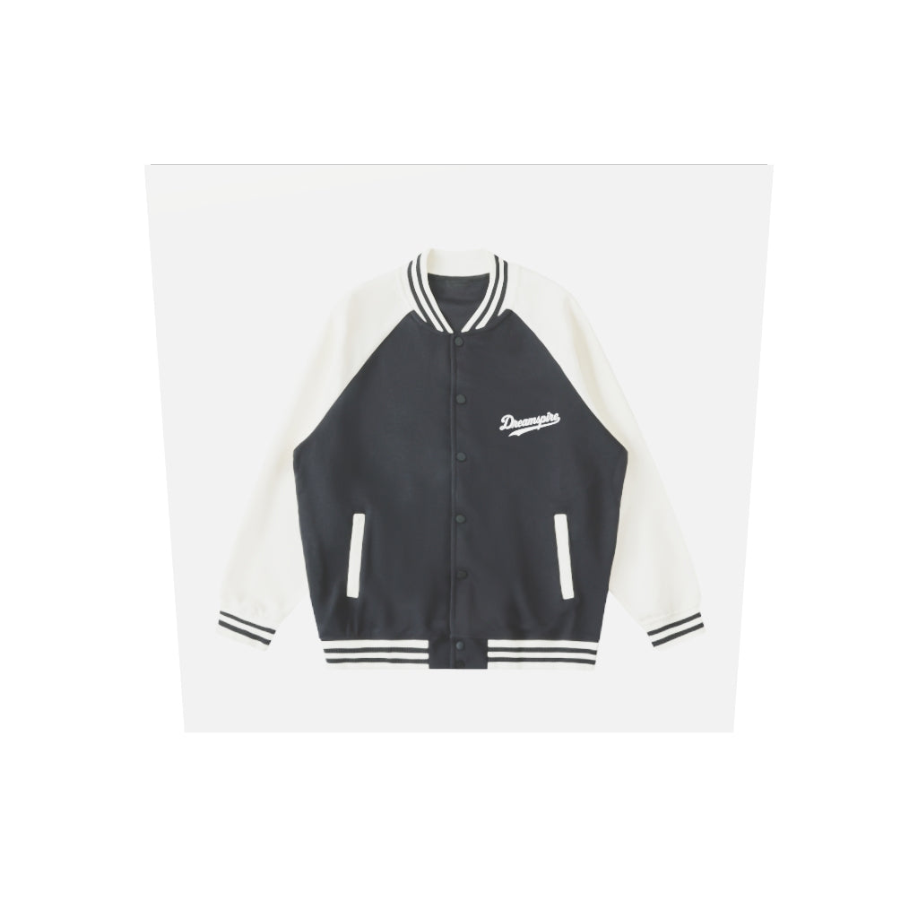 Dreamspire Baseball Two Tone Raglan Sleeve Varsity Jacket