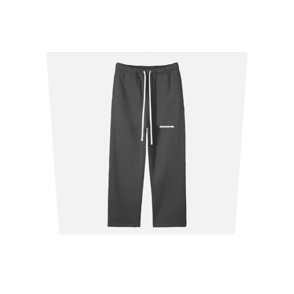 Dreamspire Classic Logo Unisex Solid Color Fleece Straight Leg Pants