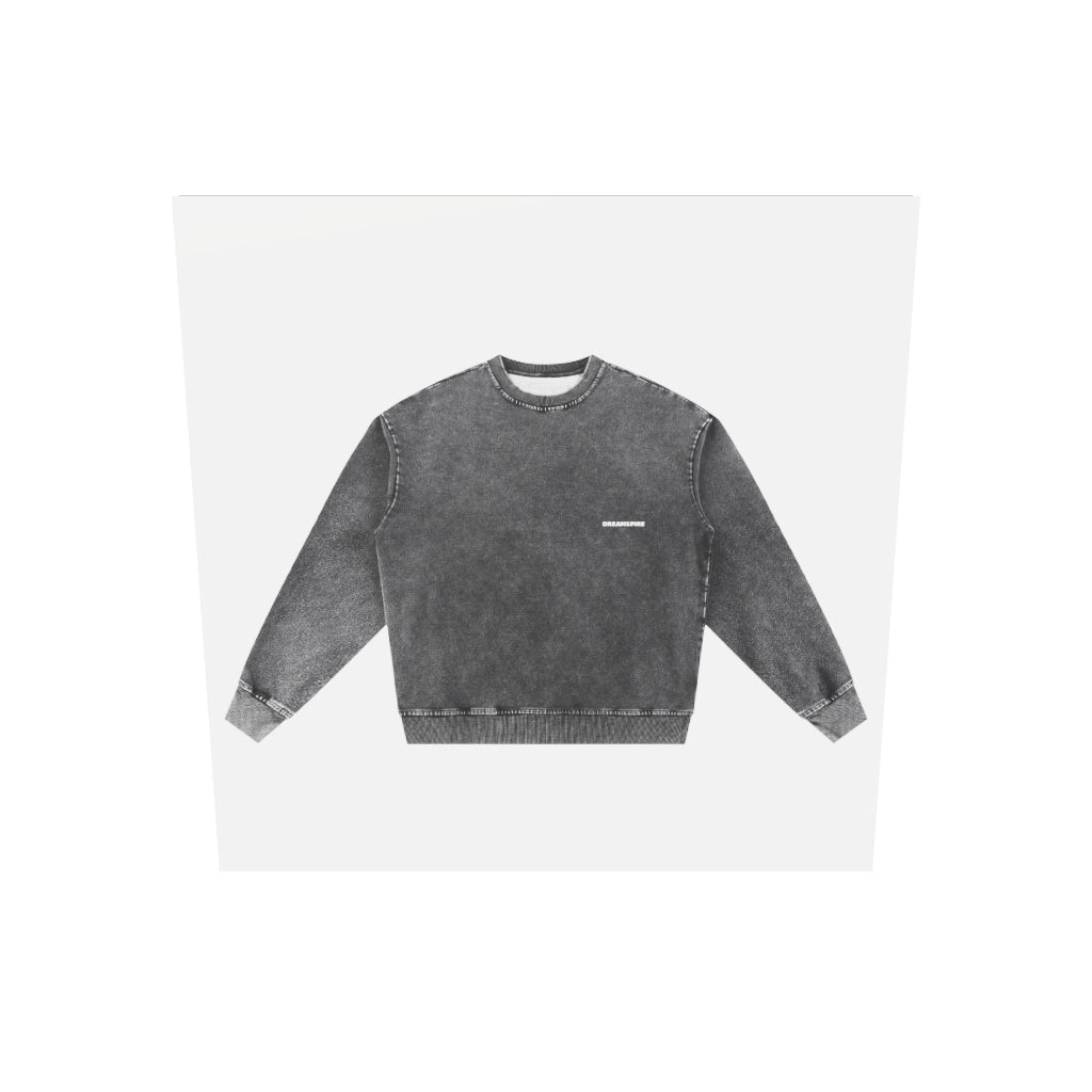 Dreamspire Classic logo Snow Wash Oversized Crewneck Sweatshirt