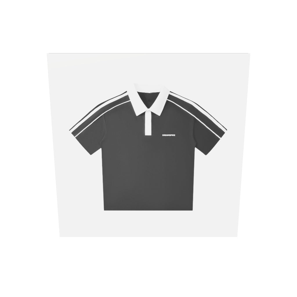 Dreamspire Classic logo Contrast Collar Short-Sleeve Polo Shirt