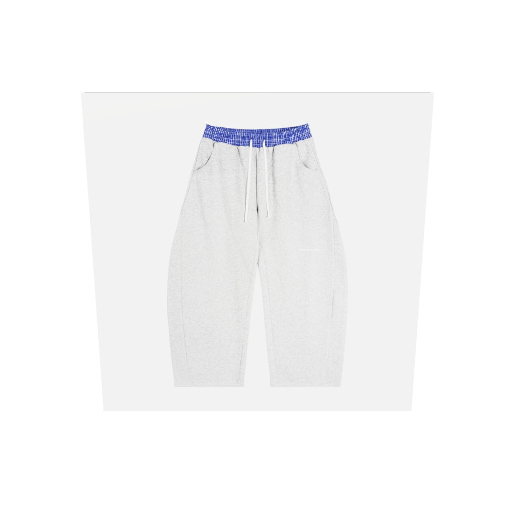 Dreamspire Classic logo Plaid Waistband Barrel Sweatpants